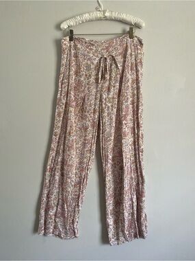 Denim & Supply Ralph Lauren Wrap Pant L Floral Paisley Beach Cottage Boho Hippie